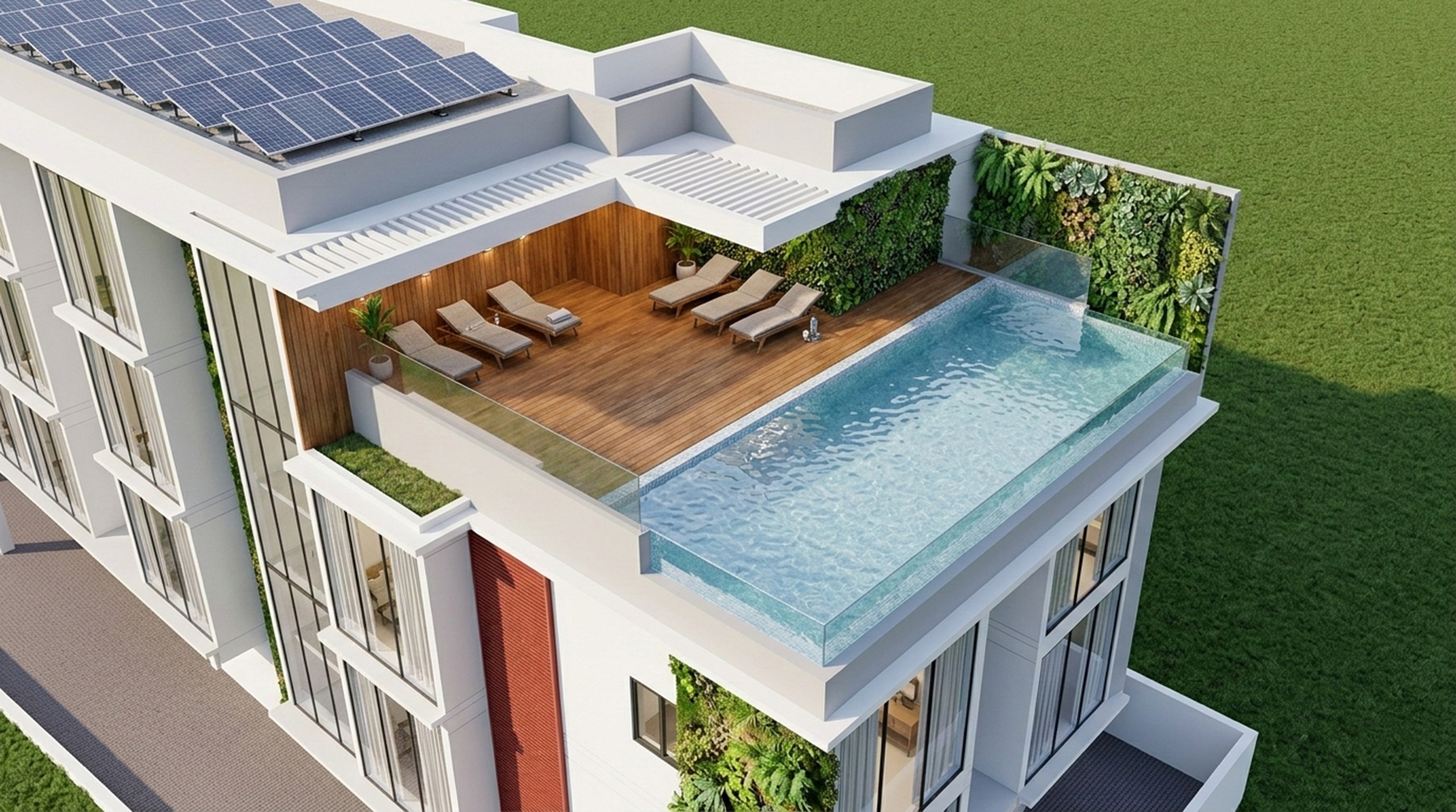 Oslo Haven rooftop pool